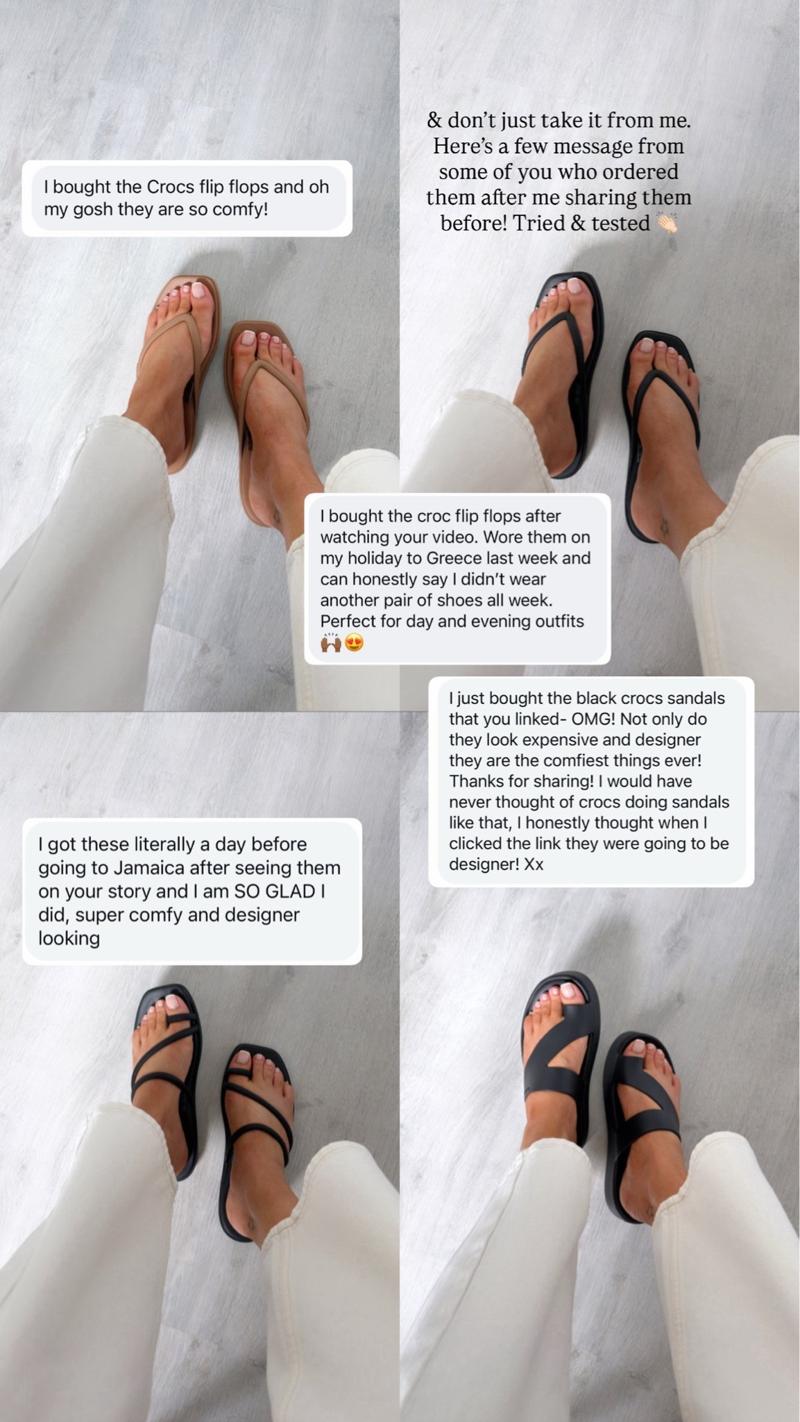 My favourite summer sandals on offer. 
I wear uk4 (3-4) in the flip flops & chunky sandals & uk5 (4-5) in the thin strappy sandals. 
Ad @amazonuk @amazon