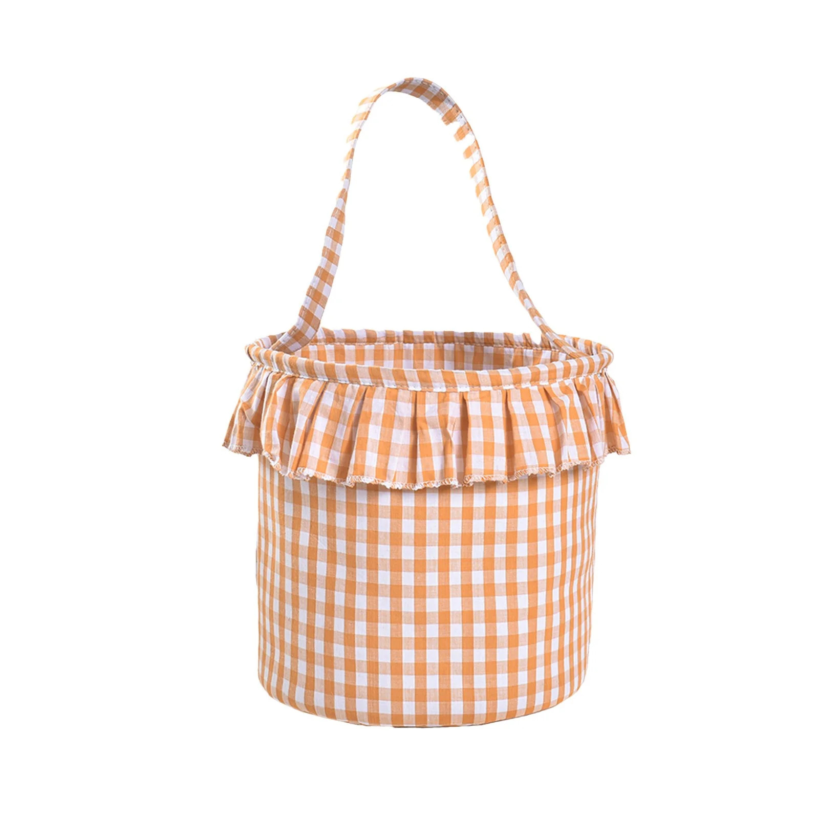 Halloween Gingham Jute Tote Basket - Farmhouse Candy Bucket for Trick-or-Treat, Party Favors & Se... | Walmart (US)