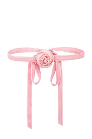Lele Sadoughi Silk Rosette Ribbon Choker in Dusty Rose from Revolve.com | Revolve Clothing (Global)