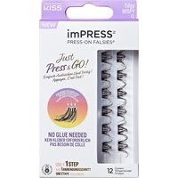 Kiss imPRESS Press On Single Lashes - Edgy Wispy | Lookfantastic US