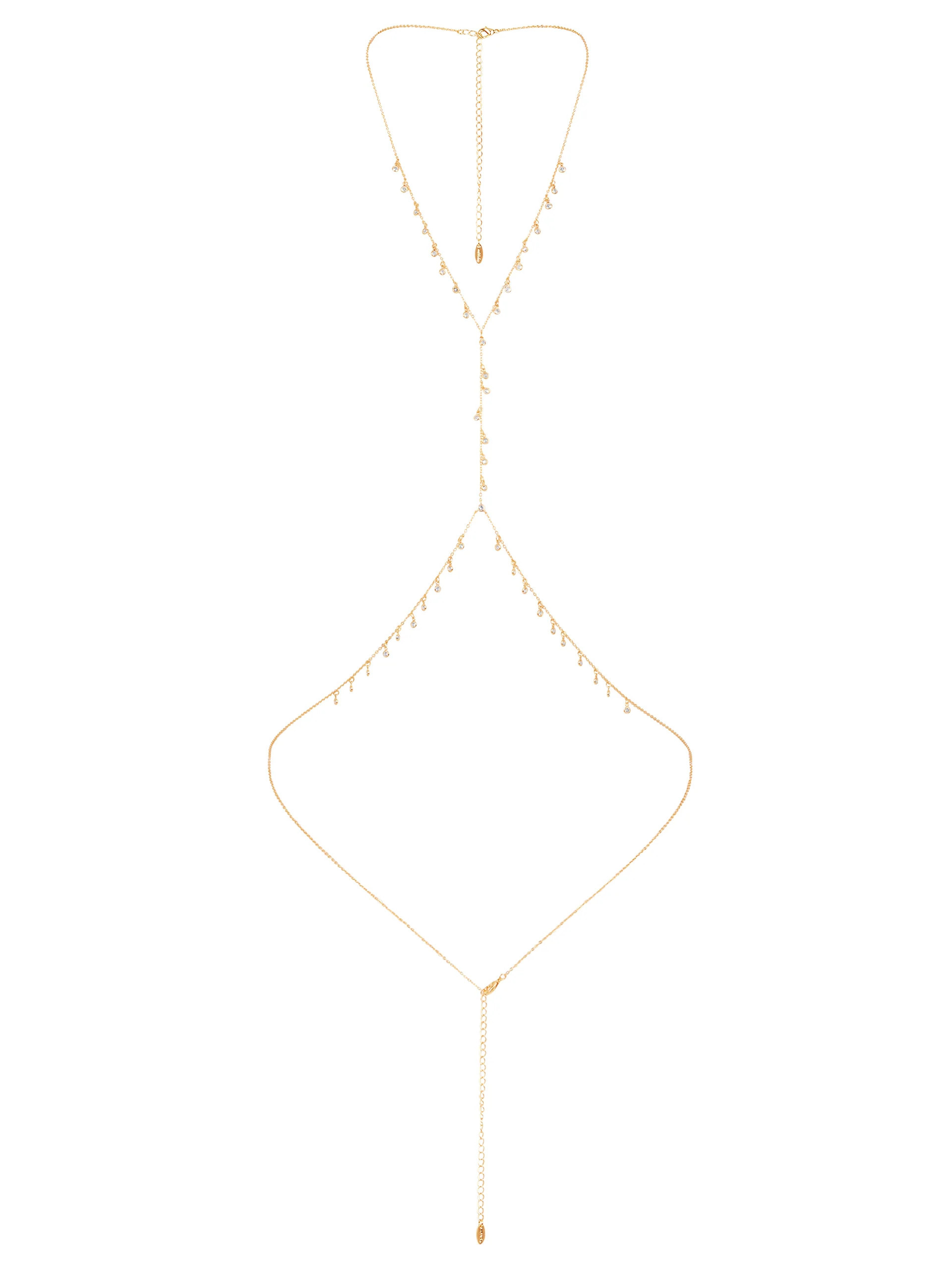 Crystal Fringe Body Chain | Ettika