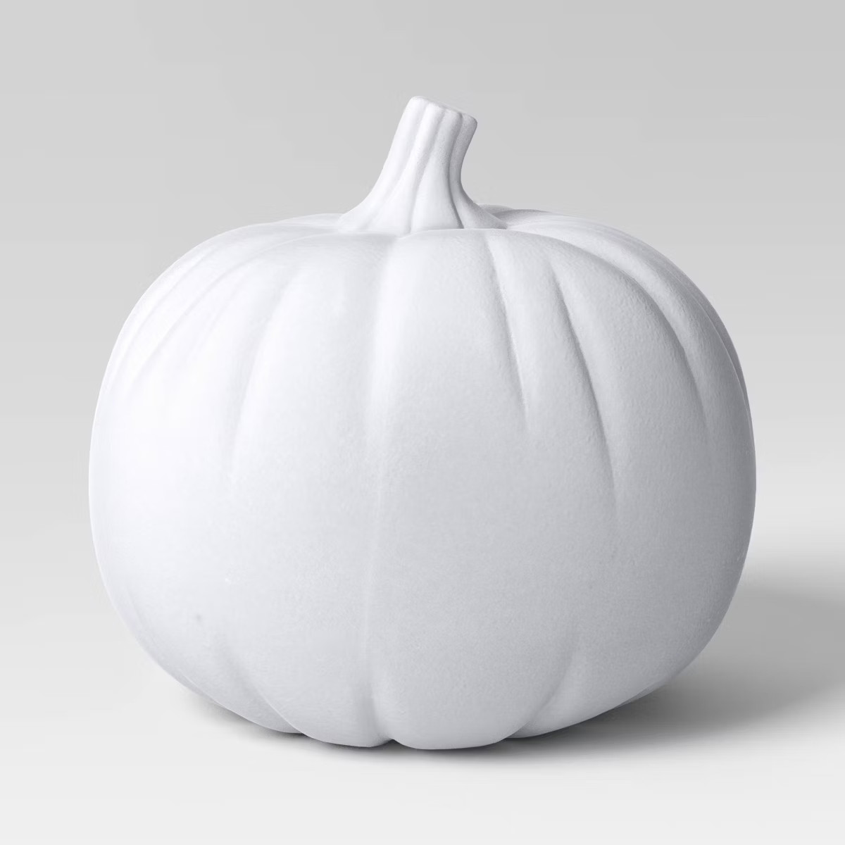 Plastic Halloween Flocked Decor White Pumpkin - Hyde & EEK! Boutique™ : Indoor Sculpture, No Ba... | Target