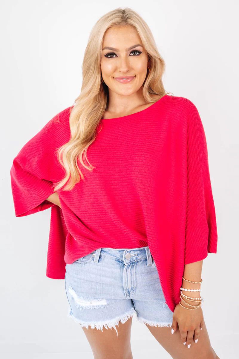 Casual Friday Sweater - Fuchsia | The Impeccable Pig