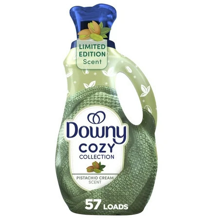Downy Cozy Collection Liquid Fabric Softener, Pistachio Cream Scent, 38 fl oz, 57 Loads | Walmart (US)