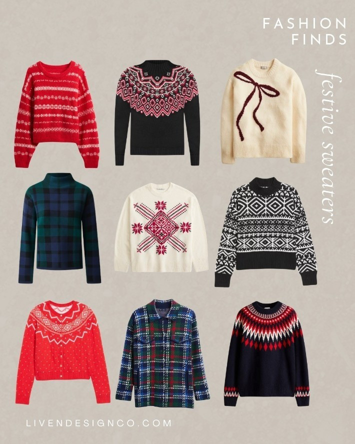 Festive sweater. Christmas sweater. Fair isle sweater. Plaid sweater. 

#LTKHoliday #LTKSeasonal #LTKSaleAlert