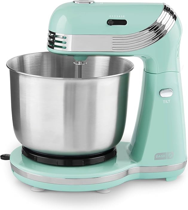 Dash Stand Mixer (Electric Mixer for Everyday Use): 6 Speed Stand Mixer with 3 Quart Stainless St... | Amazon (US)
