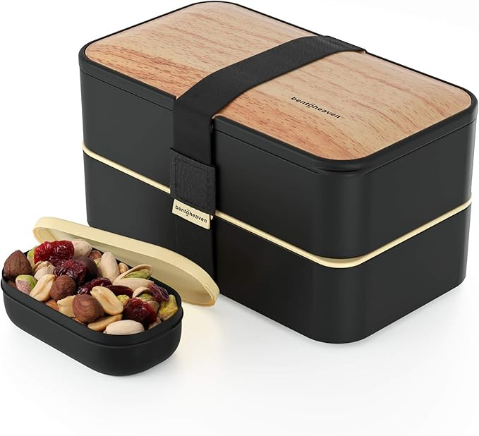 Premium Bento Lunch Box in 8 Modern Colors - 2 Compartments, Leak-proof - Includes Sauce Cup, Div... | Amazon (US)