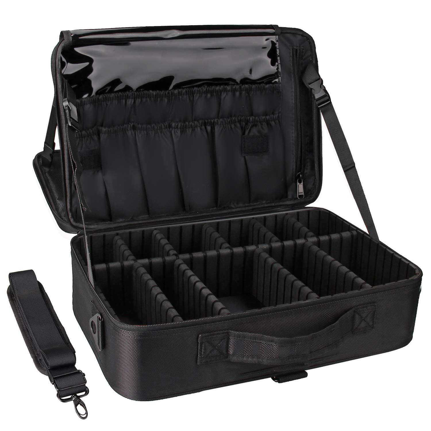 Relavel Makeup Train Case 3 Layer Large Size Professional Cosmetic Organizer Make Up Artist Box w... | Amazon (US)
