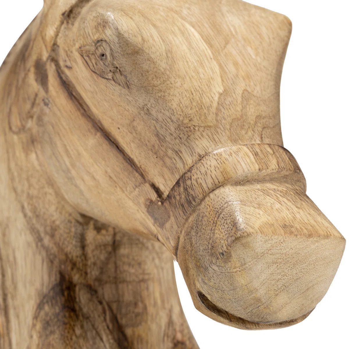 Pewamo 10" H Handcrafted Wood Horse Head Figurine | Wayfair North America