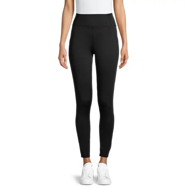 ClimateRight by Cuddl Duds Women's Plush Warmth High Waisted Long Underwear Thermal Leggings - Wa... | Walmart (US)