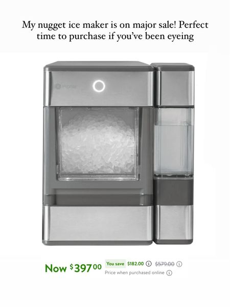 Nugget ice maker on major sale! Perfect time to purchase with summer around the corner, it’s a family favorite for us 
