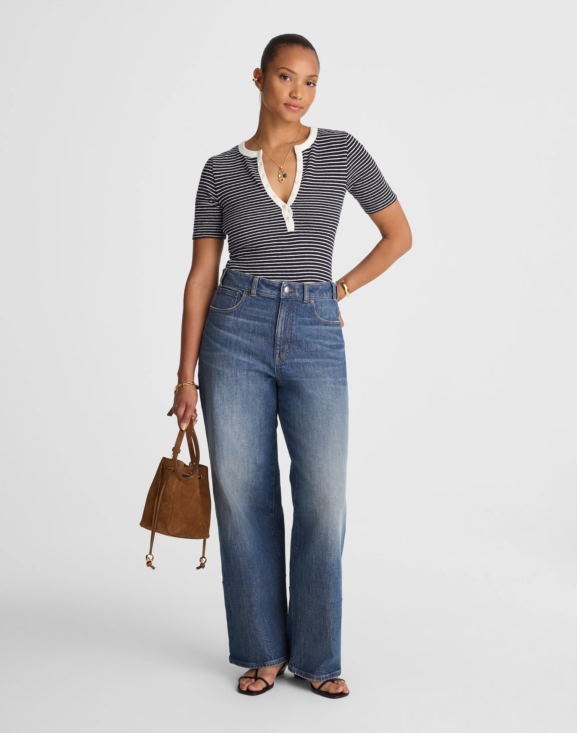 The Petite Curvy Perfect Vintage Wide-Leg Jean | Madewell