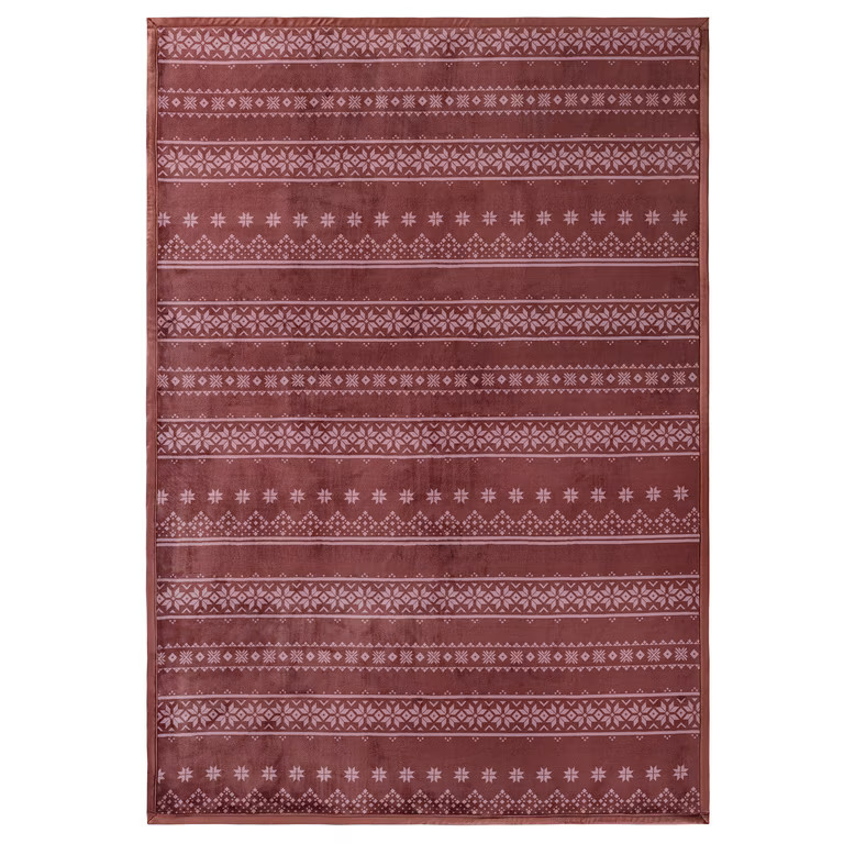 Better Homes & Gardens Super Soft Luxe Coco Plush Couch Throw Blanket, Rich Cocoa Fair Isle | Walmart (US)