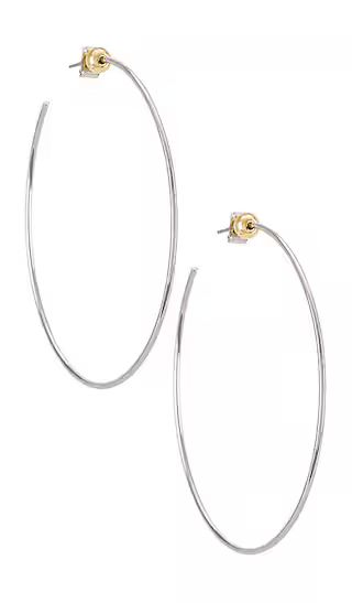 Icon Hoops in Silver | Revolve Clothing (Global)