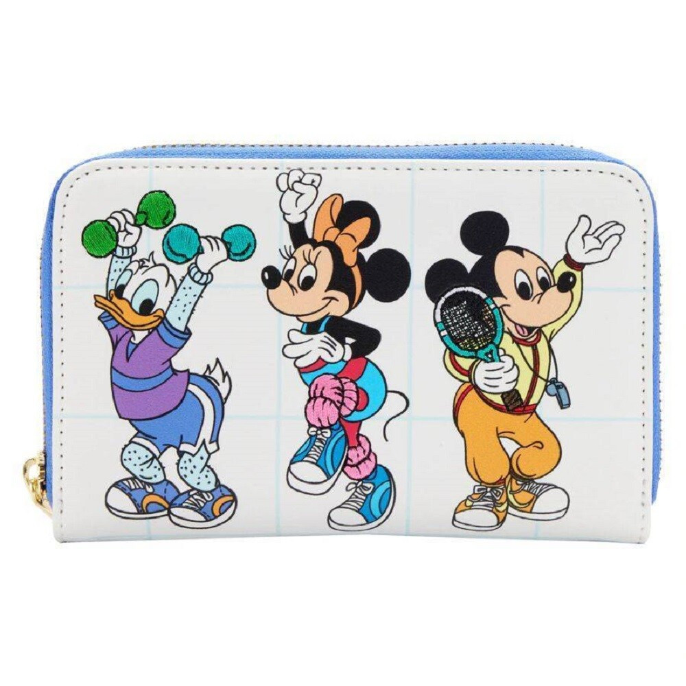 Loungefly Disney Mousercise 80s Retro-Inspired Workout Zip-Around Wallet 671803416147 | eBay | eBay US