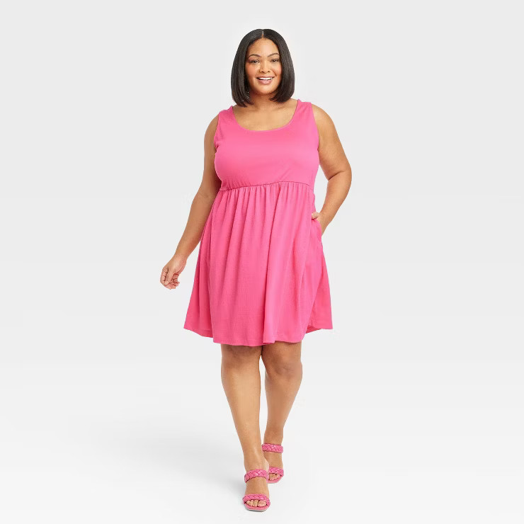 Women's Sleeveless Babydoll Dress - Ava & Viv™ | Target