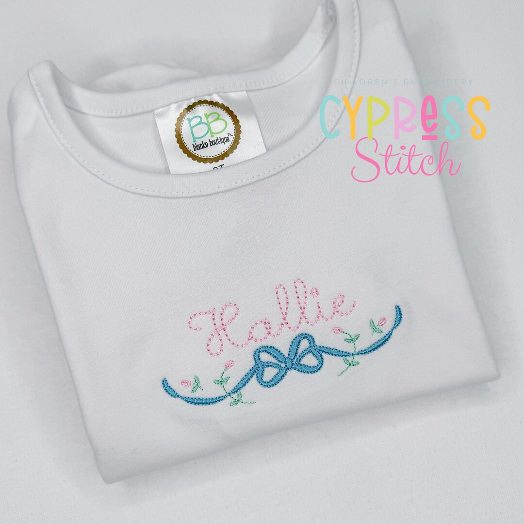 Preppy Girl Bow Shirt, Monogram Bow Shirt, Sweet Girl Monogram, Infant Monogram | Etsy (US)