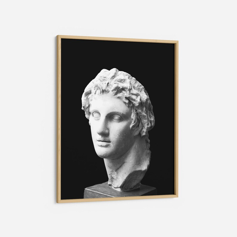 Greek Statue 4 Black ART PRINT  Abstract Artwork Bust Statue - Etsy | Etsy (US)