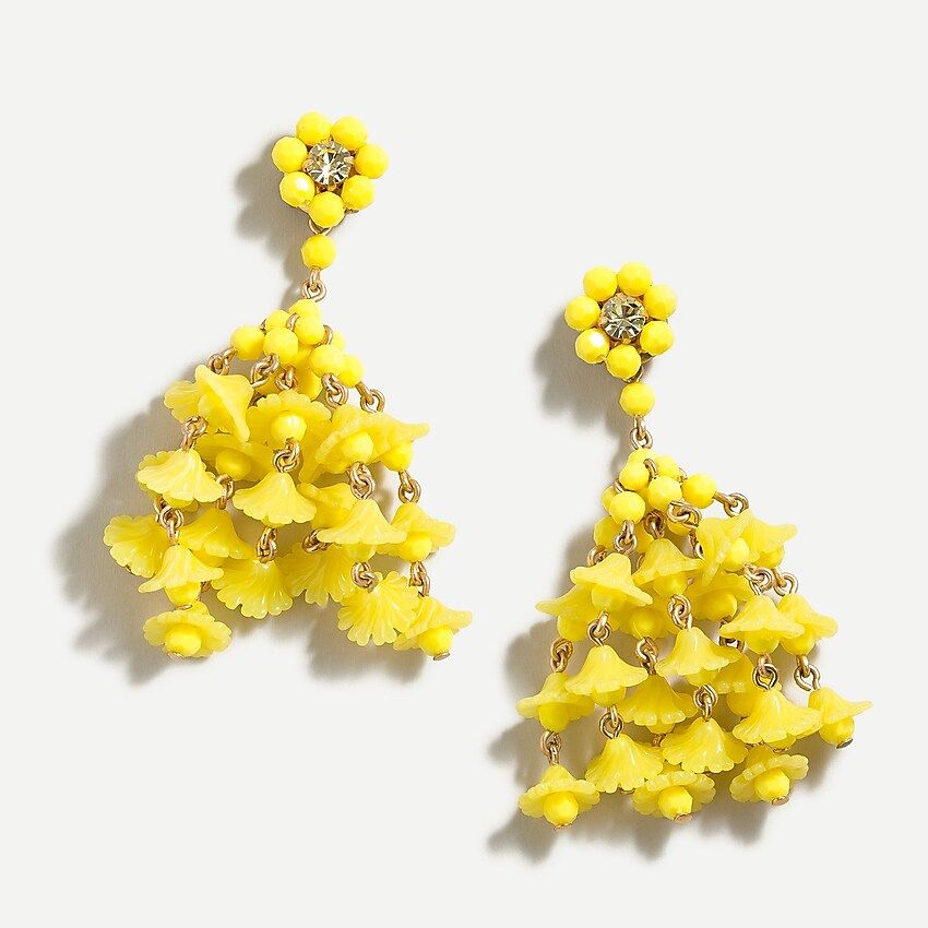 Floating flowers tassel earrings | J.Crew US