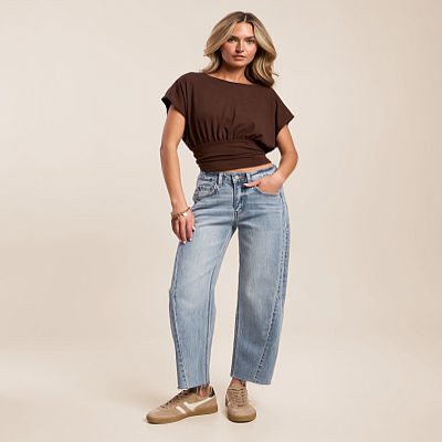 Kate High Rise Barrel Stretch Jean | Buckle