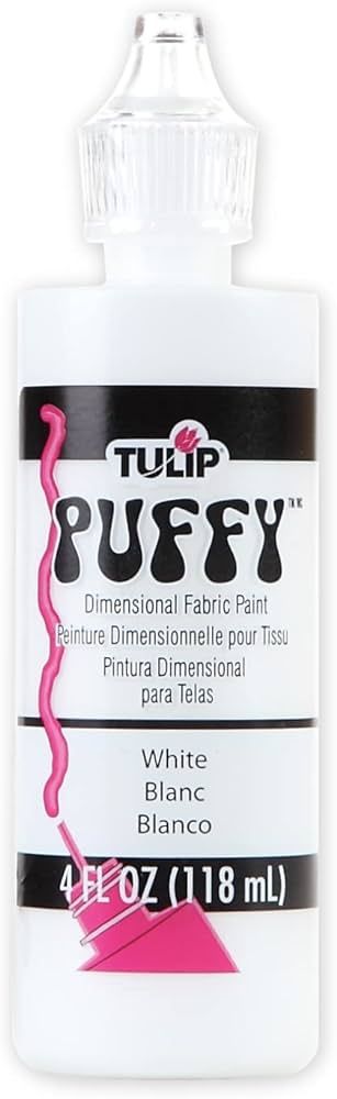 TULIP Dimensional Fabric Paint 16070 Dfpt 4Oz Puffy White, 4 Fl Oz (Pack of 1) | Amazon (US)