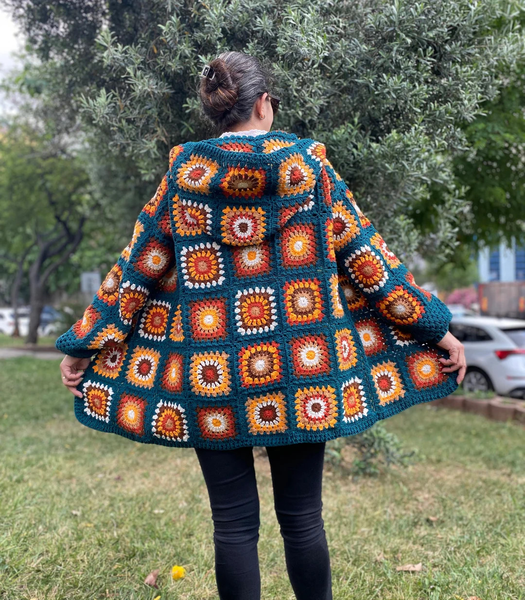 Crochet Cardigan, Woman Sweater, Womens Coat, Winter Chunky Knit Cardigan, Afghan Pattern Cardiga... | Etsy (US)