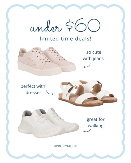 Limited time deals on these summer shoes! Great for walking, to wear with dresses, and more.

Women’s Shoes | Comfy Sandals | Cute Sneakers | White Sneakers

#LTKfindsunder100 #LTKworkwear #LTKshoecrush