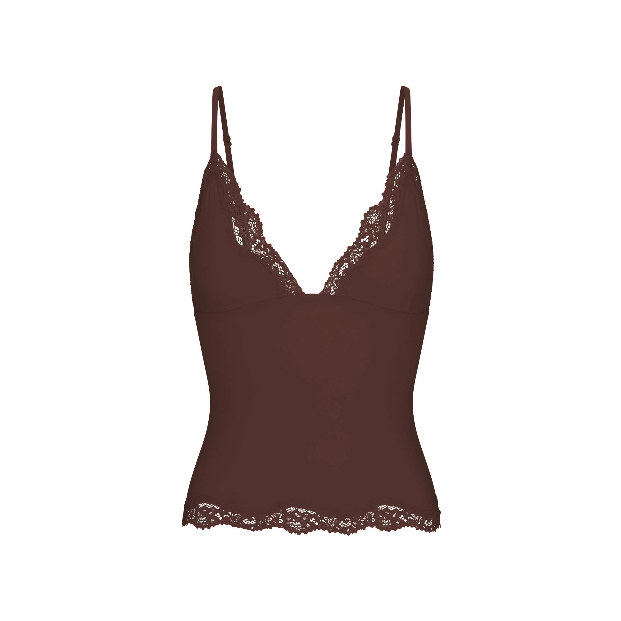 FITS EVERYBODY LACE TRIANGLE CAMI | ESPRESSO | SKIMS | SKIMS (US)