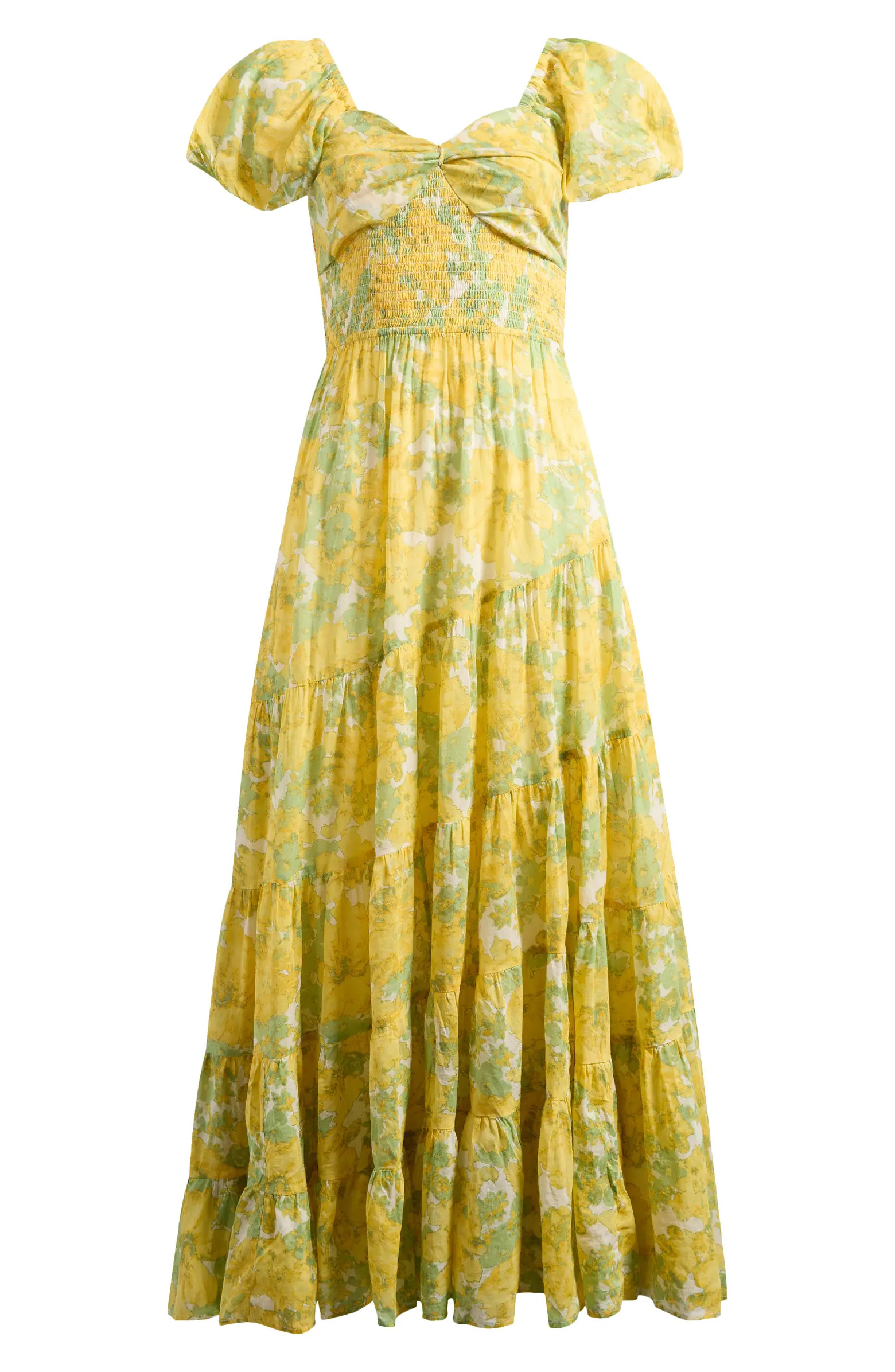 Free People Sundrenched Floral Tiered Maxi Sundress | Nordstrom | Nordstrom