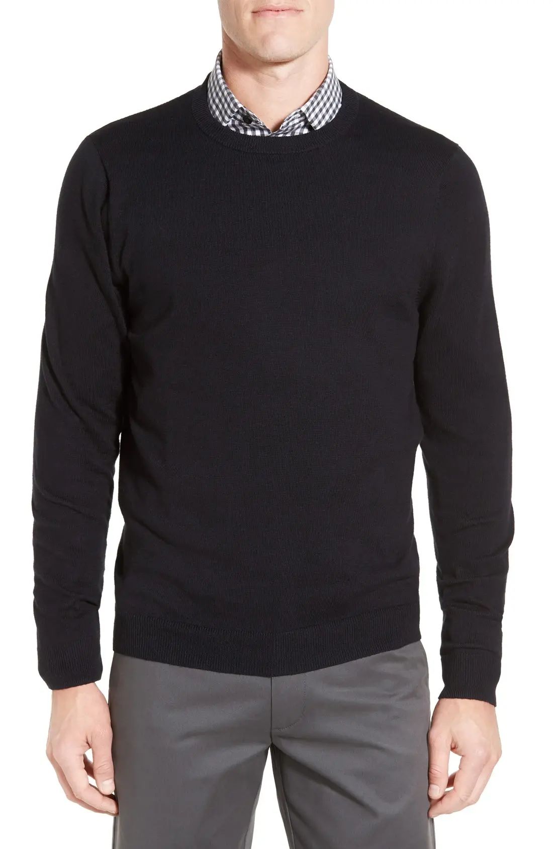 Nordstrom Men's Shop Cotton & Cashmere Crewneck Sweater (Regular & Tall) | Nordstrom