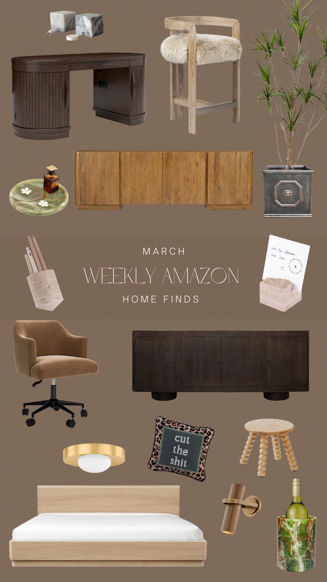 Cute Amazon office decor, Amazon home decor, and more! I love this media cabinet!!! #meandmjones 

#LTKFindsUnder50 #LTKHome