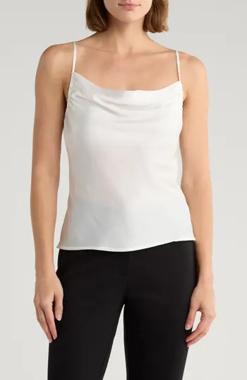 NSR Cowl Neck Camisole in White at Nordstrom Rack, Size Large | Nordstrom Rack