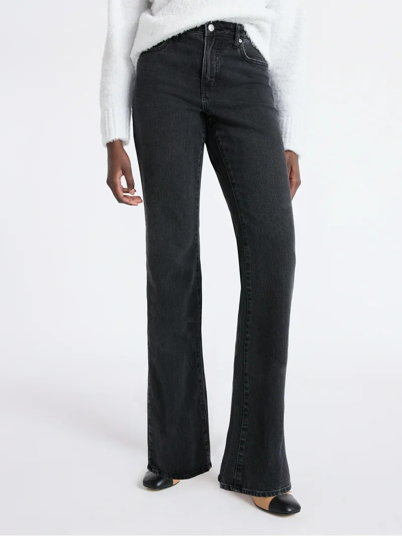 Free Assembly Women's Mid Rise Full Length Bootcut Jeans, 32" Inseam, Sizes 0-20 | Walmart (US)