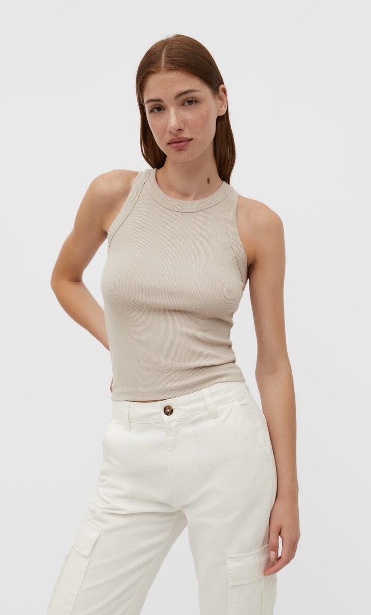 Basic-Racerback - Tops und Bodies für Damen | Stradivarius Deutschland | Stradivarius DE