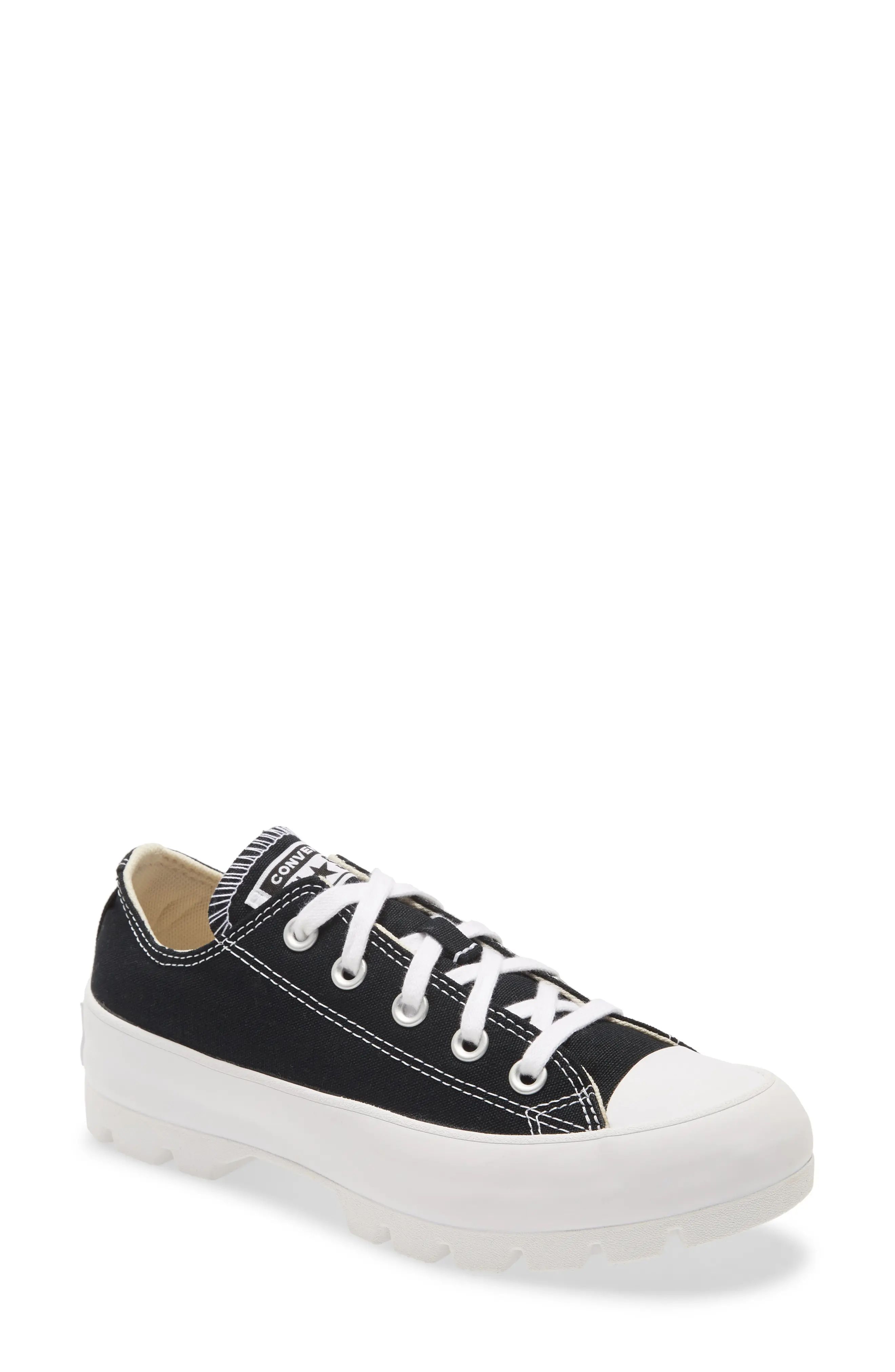 Converse Chuck Taylor(R) All Star(R) Lugged Low Top Sneaker in Black/White/White at Nordstrom, Size  | Nordstrom