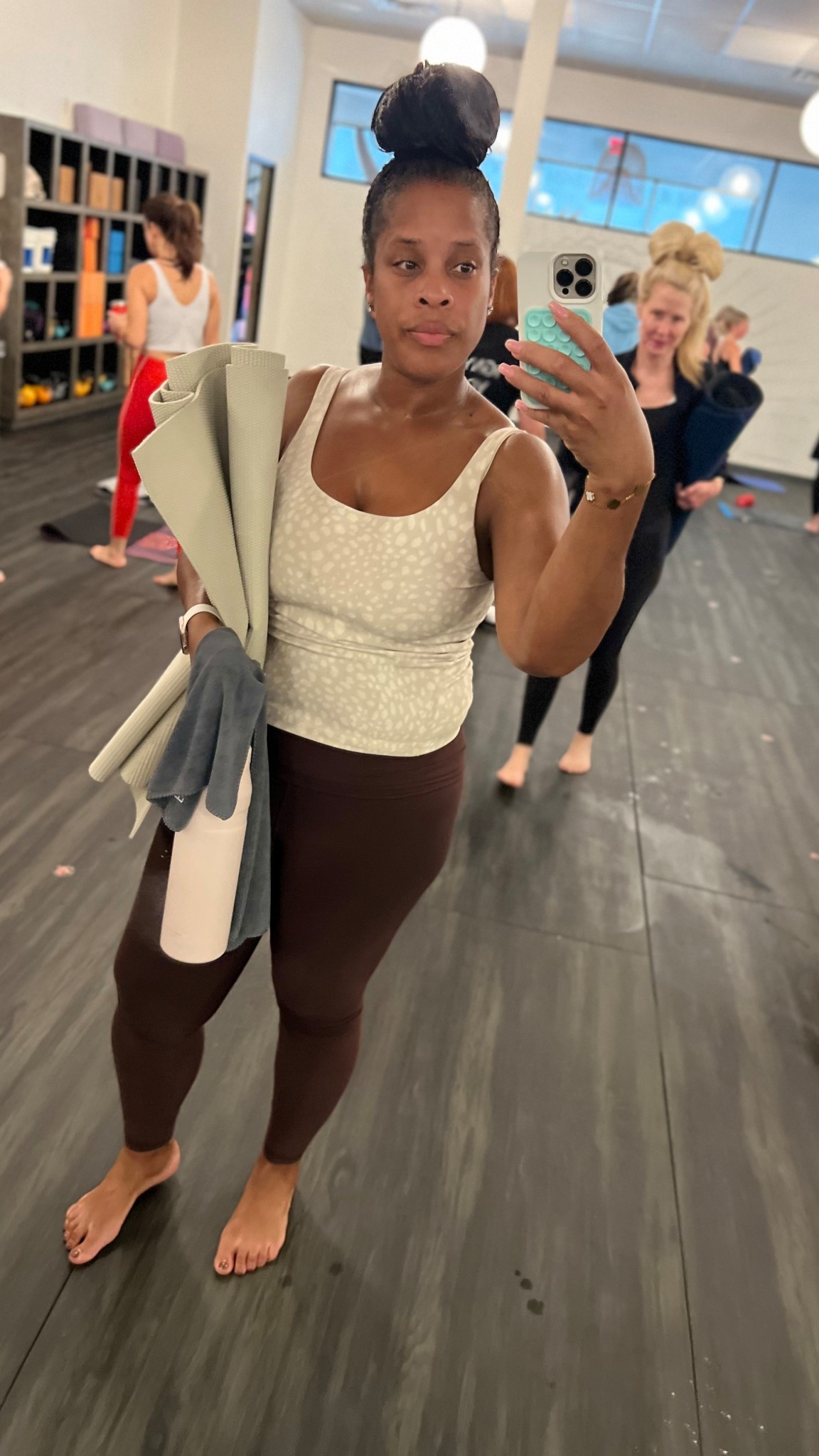 All of my regular yoga essentials 🧘🏽‍♀️ #oldnavy #amazon #stanley 

#LTKMidsize #LTKFindsUnder100 #LTKActive