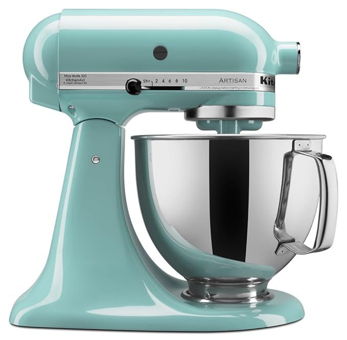 KitchenAid KSM150PSAQ Artisan Series 5-Qt. Stand Mixer with Pouring Shield - Aqua Sky | Amazon (US)