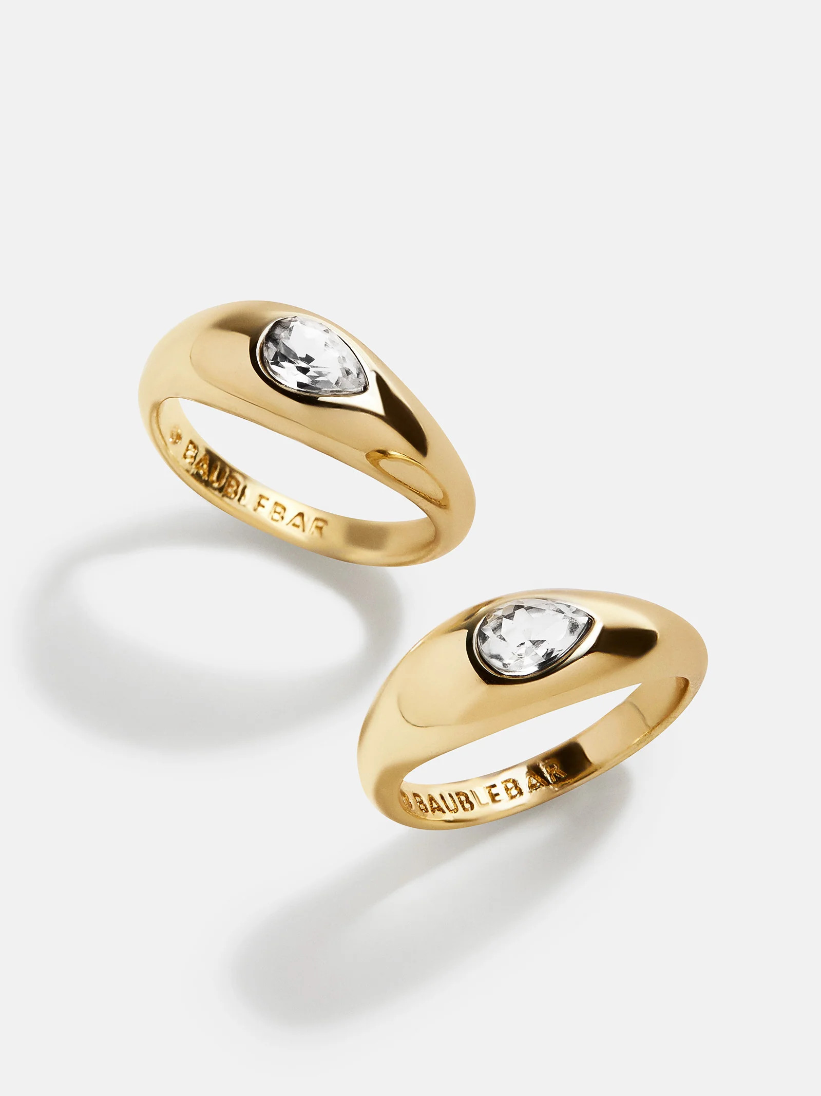 Vanessa Ring Set - Gold/Pavé | BaubleBar
