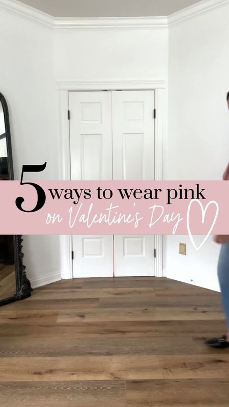 5 Ways to wear pink for Valentine’s Day!

Sizing:
Look 1:
Blazer-medium
Jeans-thrifted Levi’s
Look 2:
Blouse-small
Trousers-size 6
Look 3:
Sweater-one size fits all 
Flares-Spanx, wearing medium (use code TRACYXSPANX)
Look 4:
Sweatshirt-large
Leggings-Spanx, wearing medium (code TRACYXSPANX)
Look 5:
Lounge set-wearing large, could have done medium 

Date night | Valentine’s Day outfit | black flares | black heels booties | faux leather leggings | black trousers | workwear | pink boyfriend blazer | Galentine’s look | lounge set

#LTKstyletip #LTKworkwear #LTKunder50