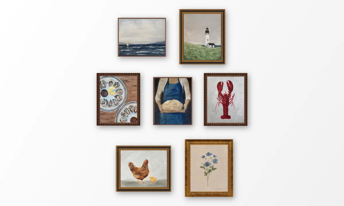 Gold Leaf Wood Frame | Artfully Walls