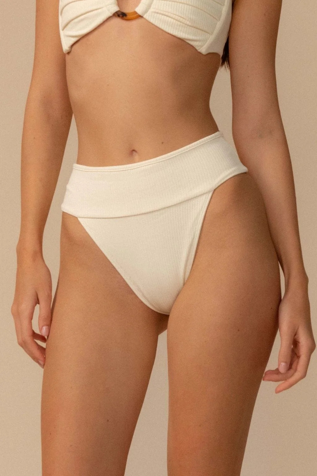 Cream Rib Tamarindo Bikini Bottom | Montce