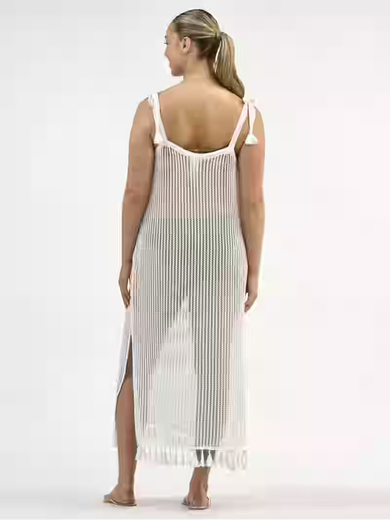 Time and Tru Women's and Women's Plus Tie Shoulder Dress Coverup, Sizes XS-3X | Walmart (US)