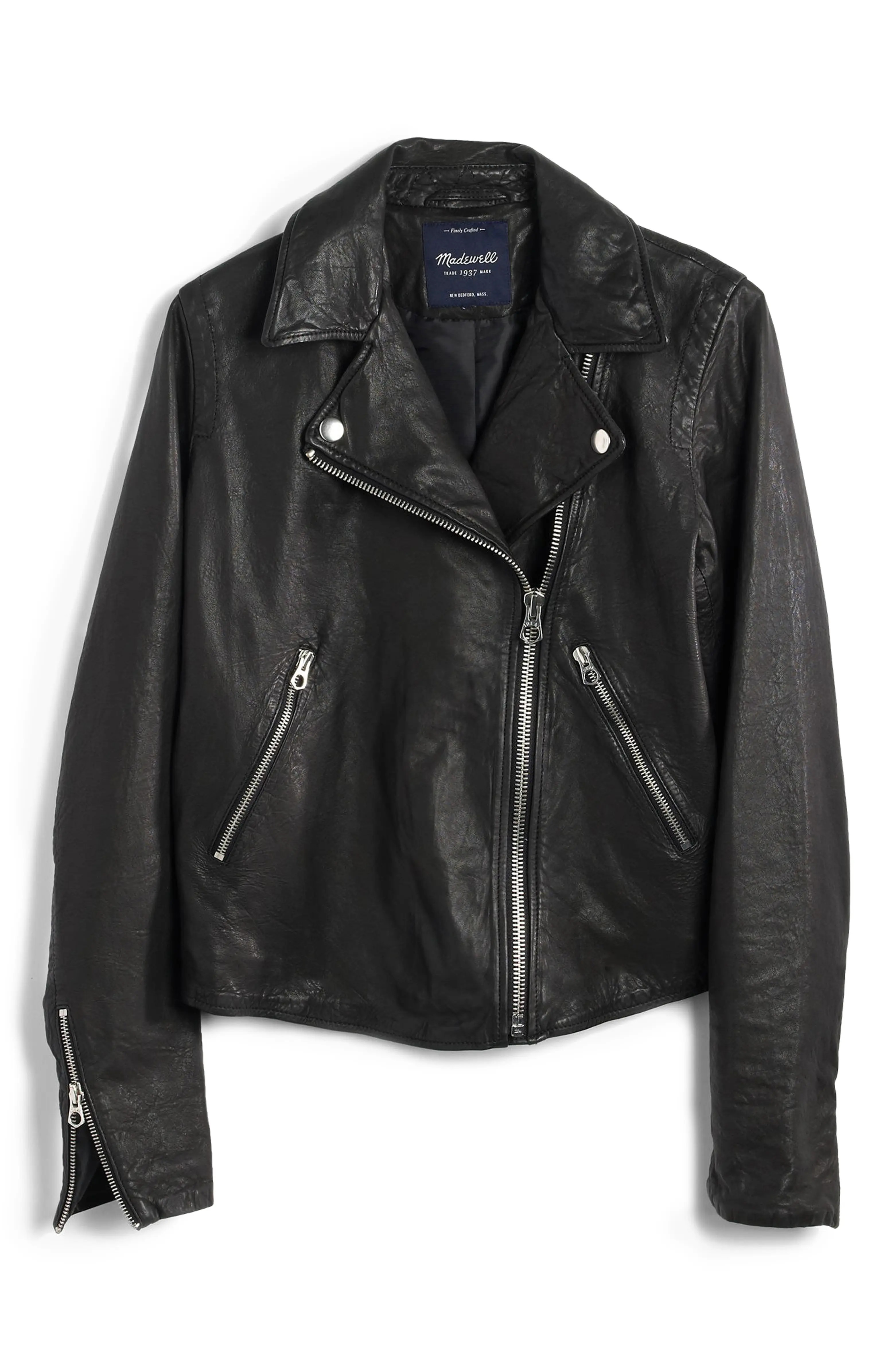 Washed Leather Moto Jacket | Nordstrom