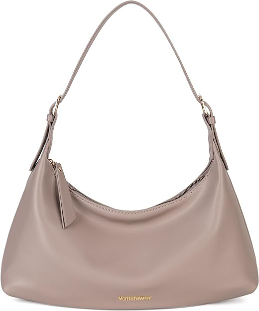 Montana West MEDIUM Shoulder Purses for Women Crescent Hobo Bags Trendy Purses | Amazon (US)