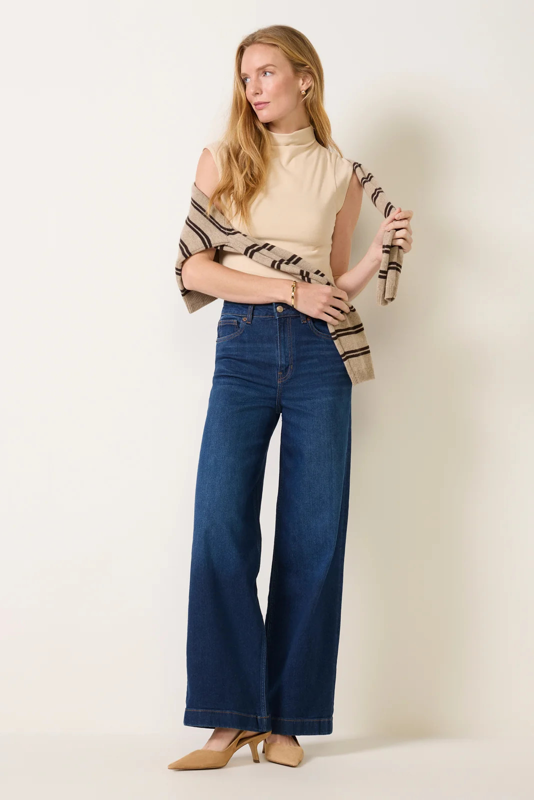 Bex Super Stretch High Rise Wide Leg Jean | Evereve