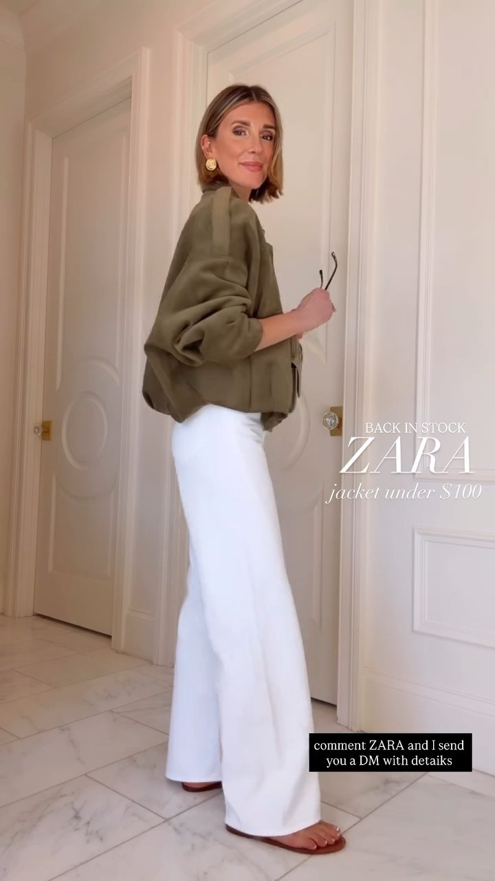 The viral @Zara jacket is in stock! I'm wearing size small