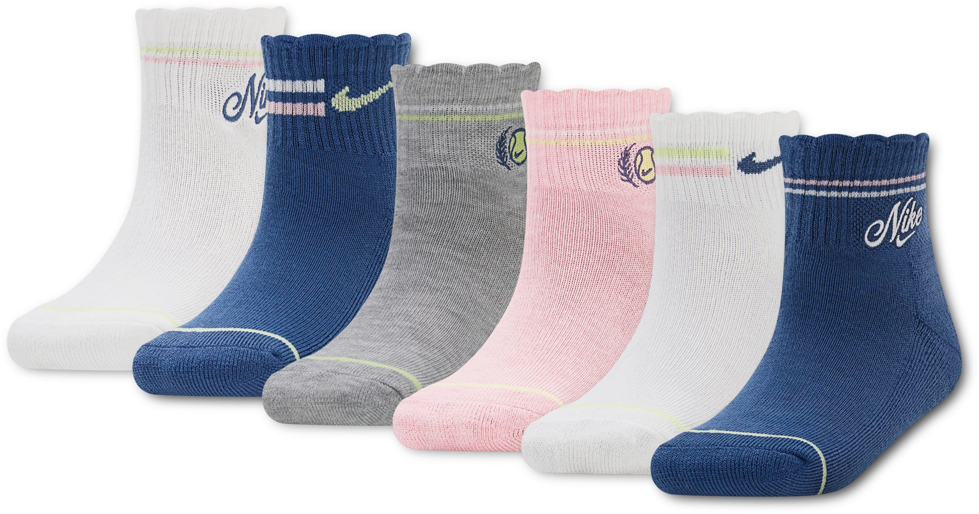 Nike Courtside Champs Ankle Socks, XS, White | DICK'S Sporting Goods
