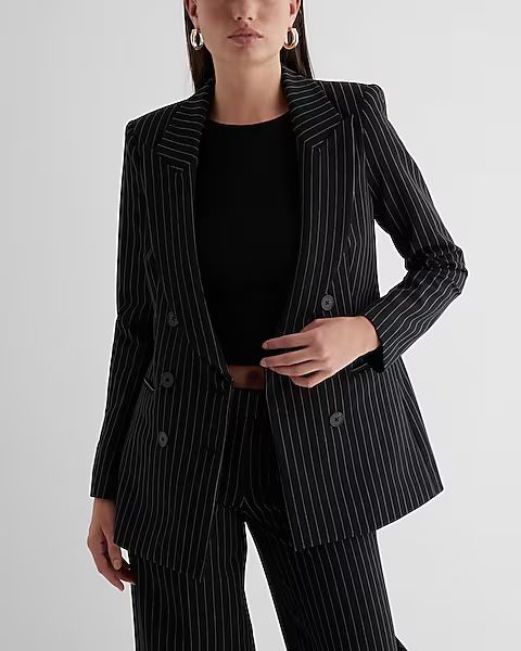 Double Breasted Pinstripe Blazer | Express (Pmt Risk)