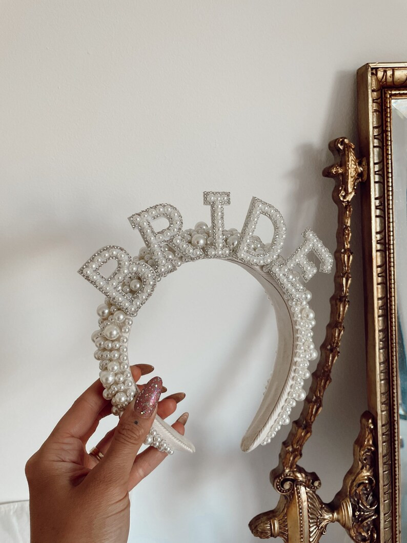 Bridal Bride to Be Hen Do Party Night Ivory Cream Pearl - Etsy | Etsy (US)