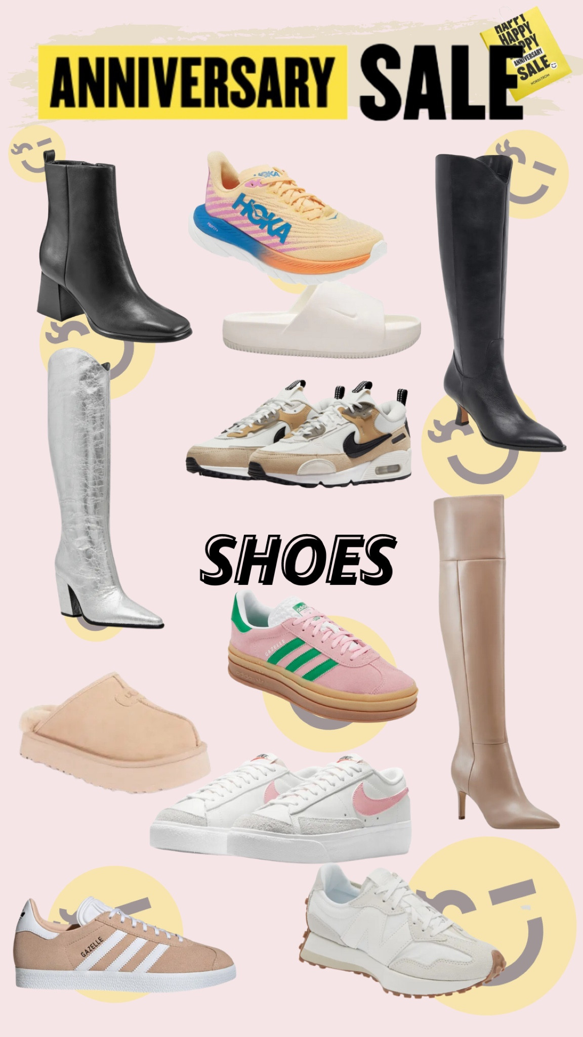 My picks from Nordstrom’s Anniversary Sale! 

women’s shoes, women’s boots, women’s sneakers, shoes on sale, nike slides, nike tennis shoes, adidas gazelles, hoka running shoes, nike blazers, ugg slippers, new balance, marc fisher 

#LTKxNSale #LTKShoeCrush #LTKSaleAlert